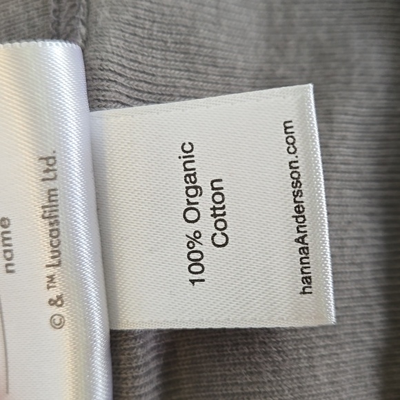 Hanna AnderssonStar Wars Unisex Long Sleeve Shirt - Gray w/Fun Character Sleeves - Picture 4 of 6